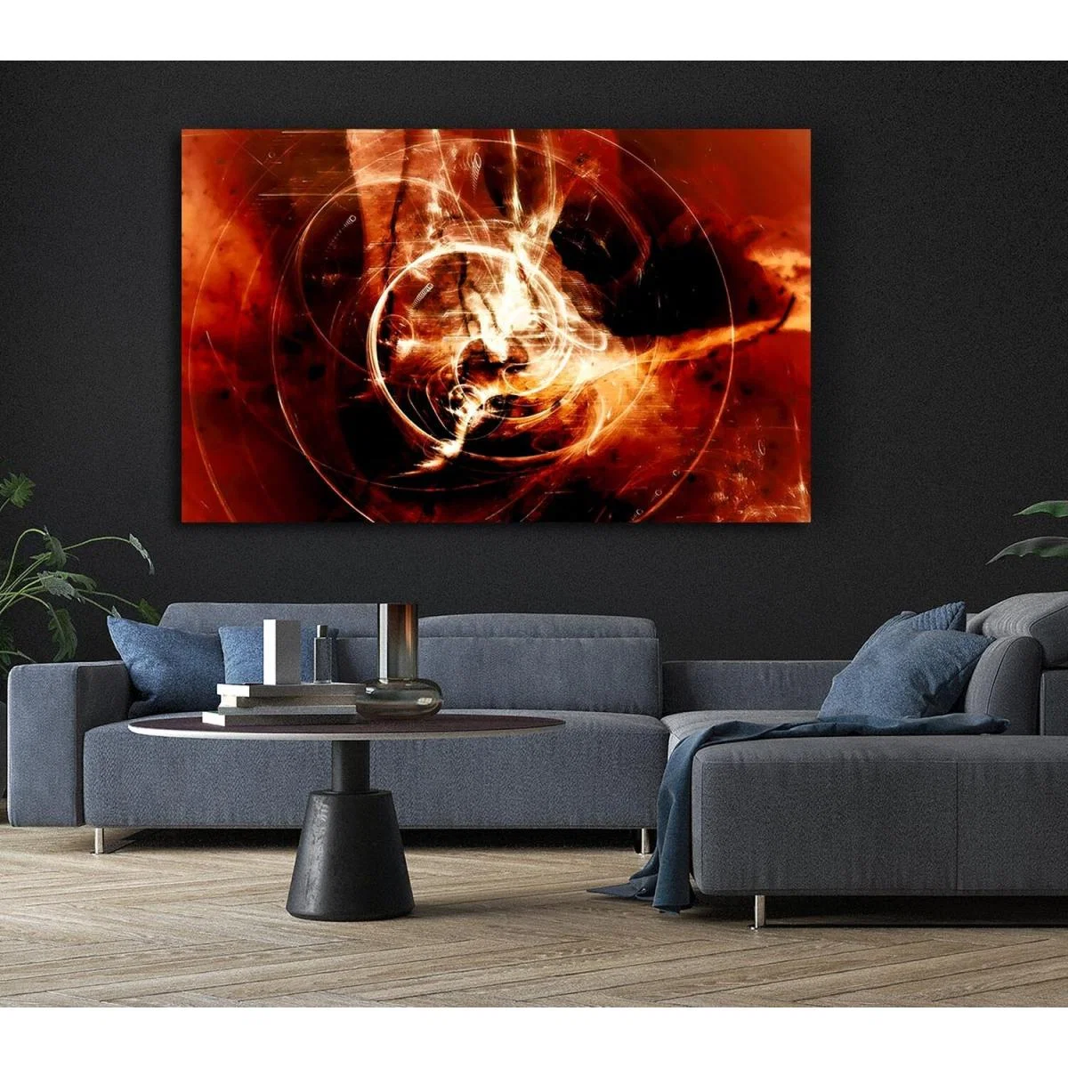 Orange Planet Of Light Canvas Print Wall Art - Yellow / 35.56cm – image 6