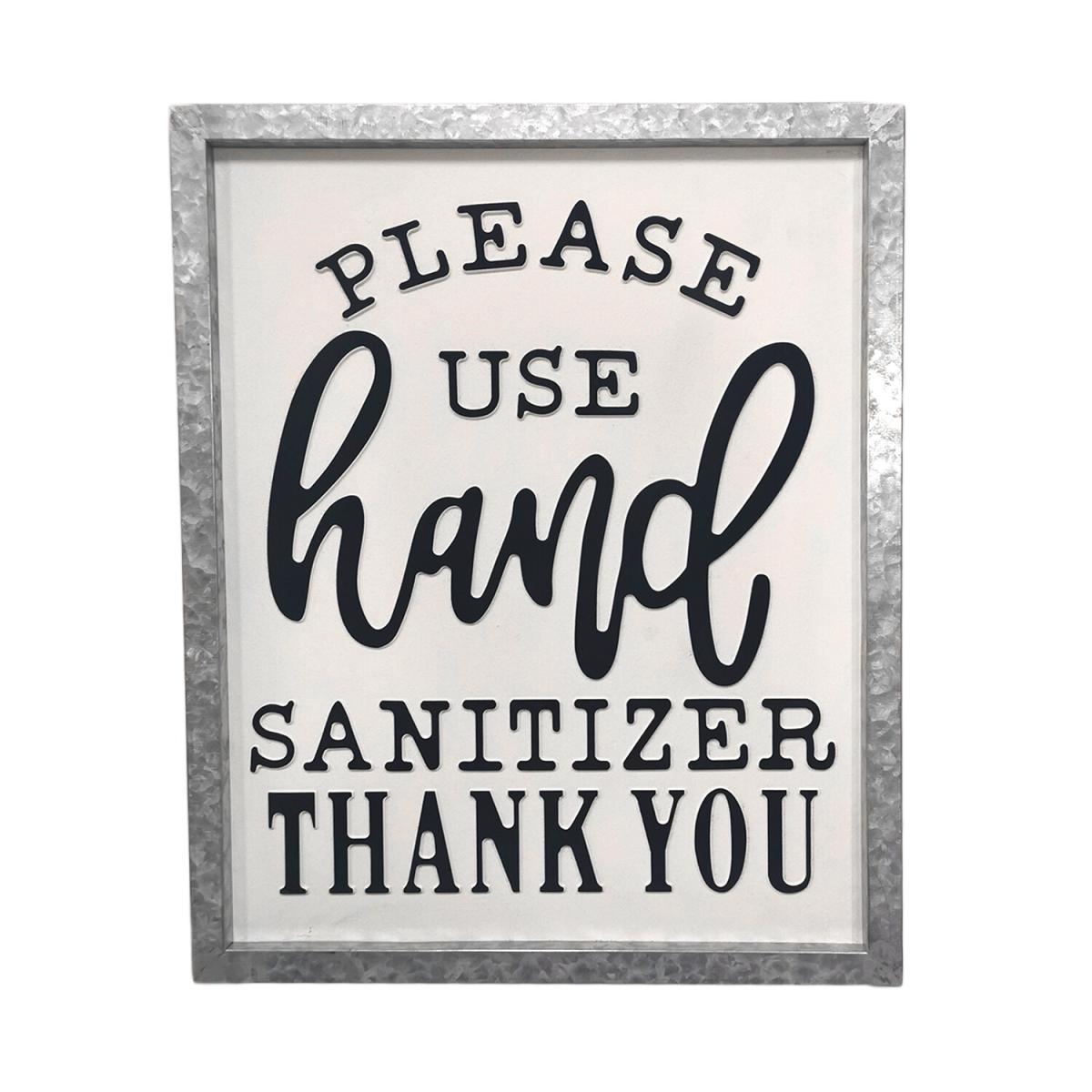 Please Use Sanitizer Wooden Plaque – image 2