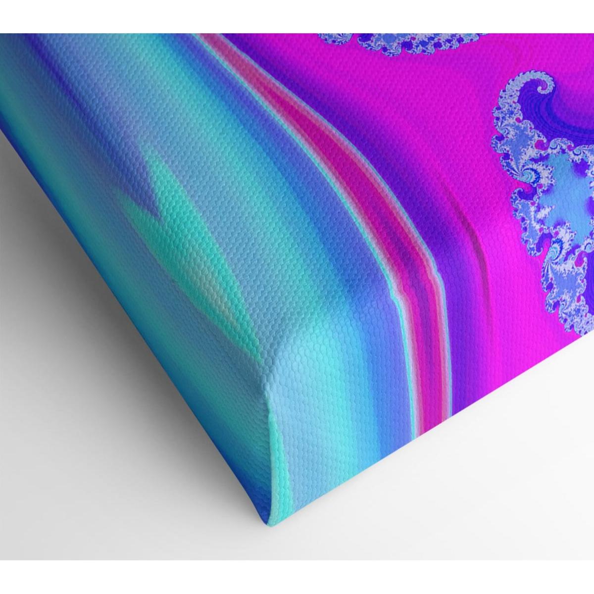Psychedelic Wave Canvas Print Wall Art - Yellow / 66.04cm – image 2