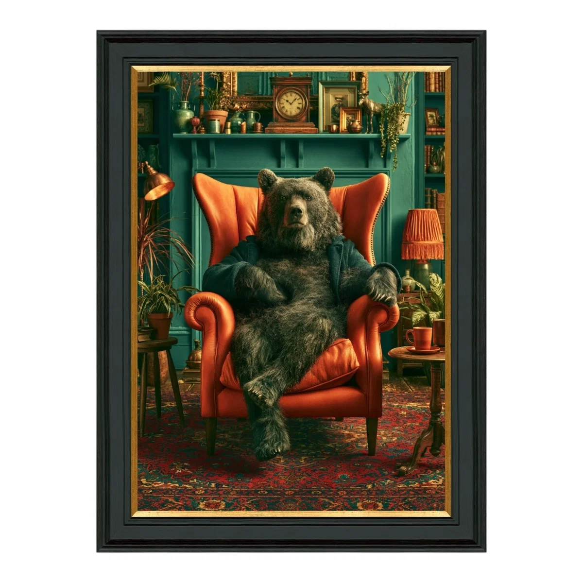 Comfy Bear Framed Print – image 2