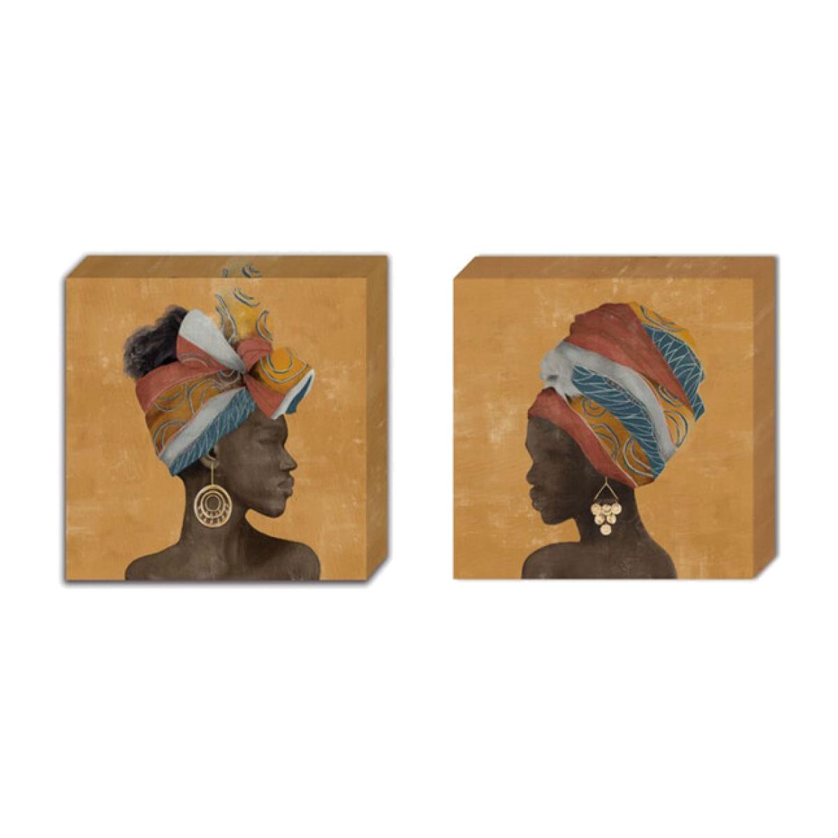 Female Silhouette Foiled Art – image 1