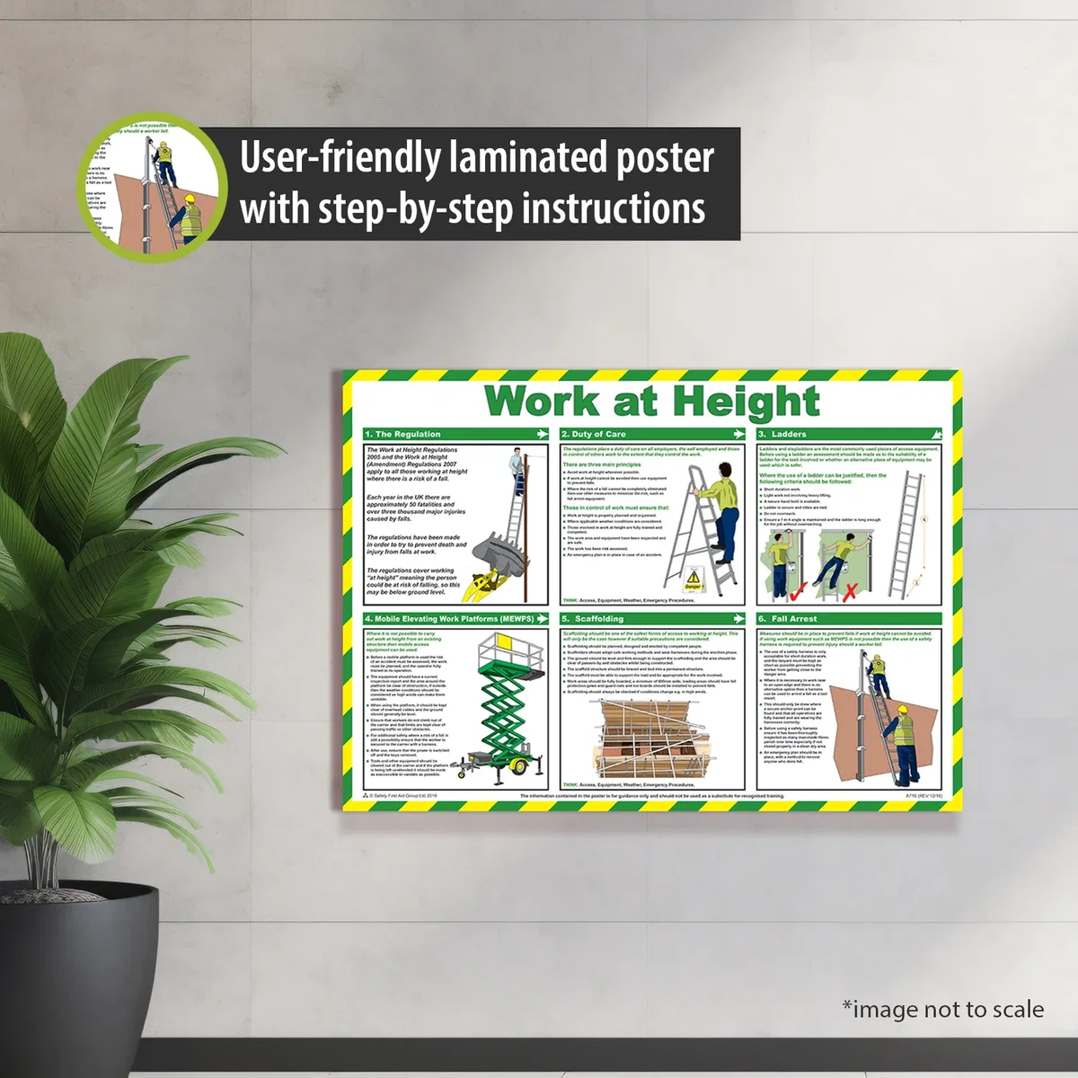 Pegdev Healthy and safety posters J - White – image 2