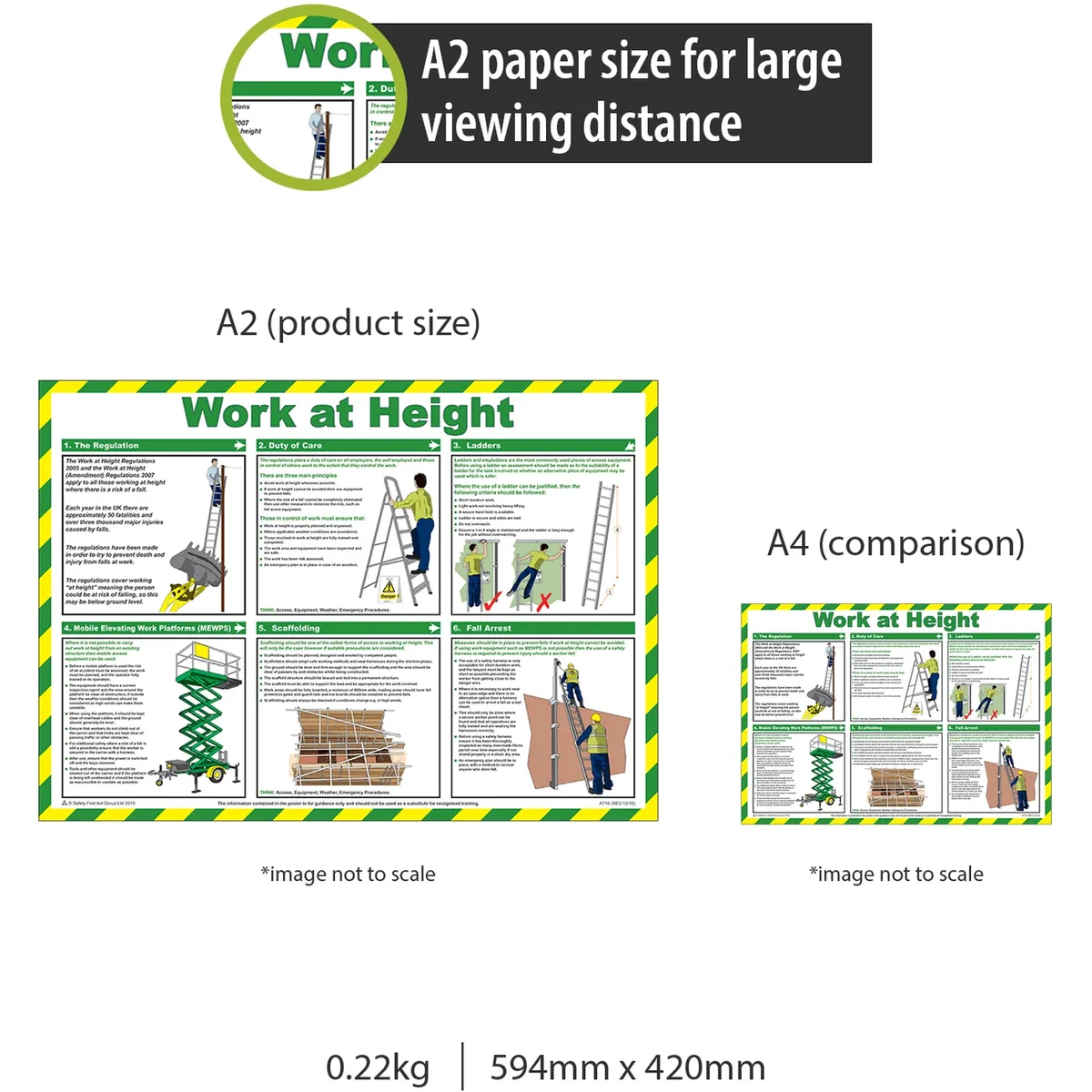 Pegdev Healthy and safety posters J - White – image 3