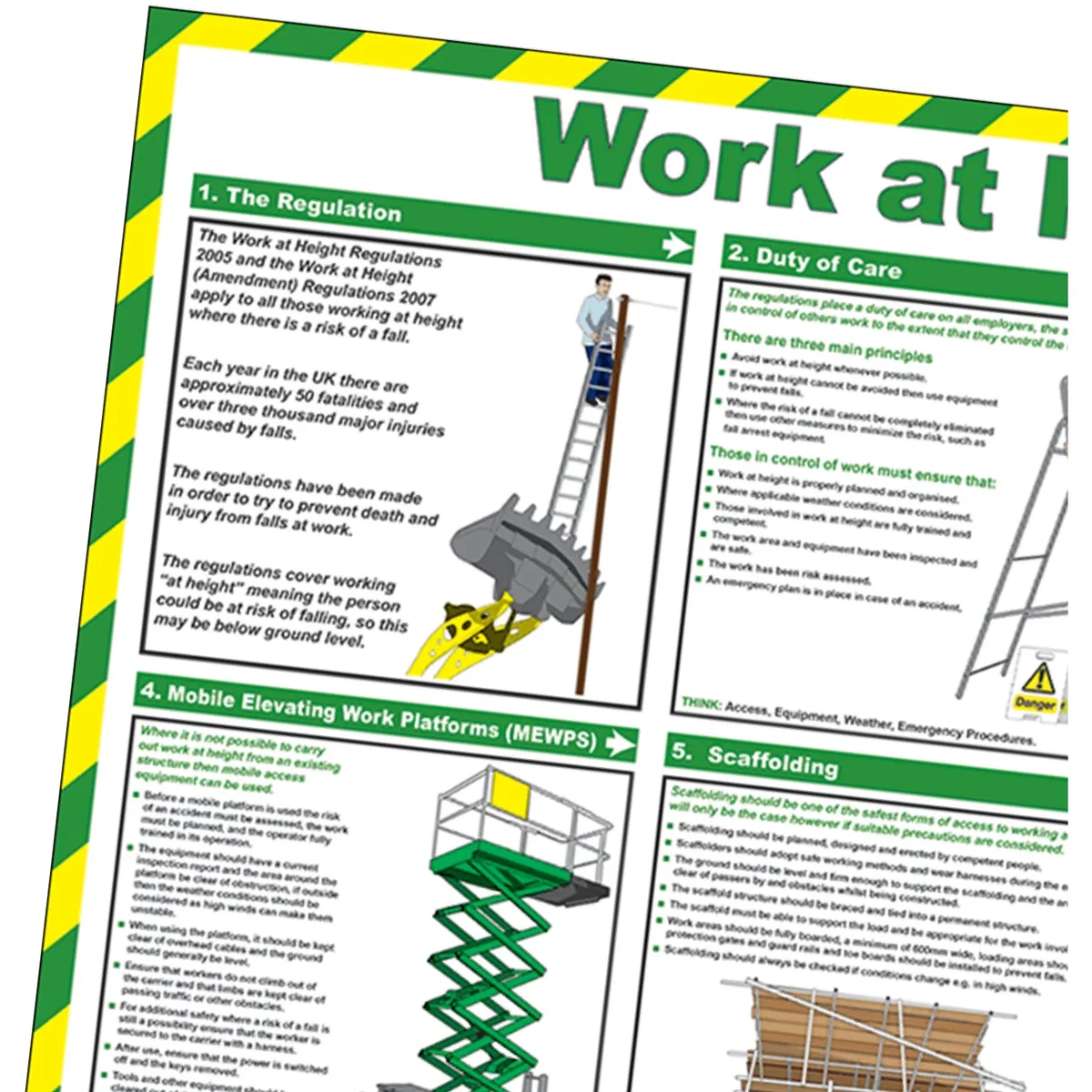 Pegdev Healthy and safety posters J - White – image 4