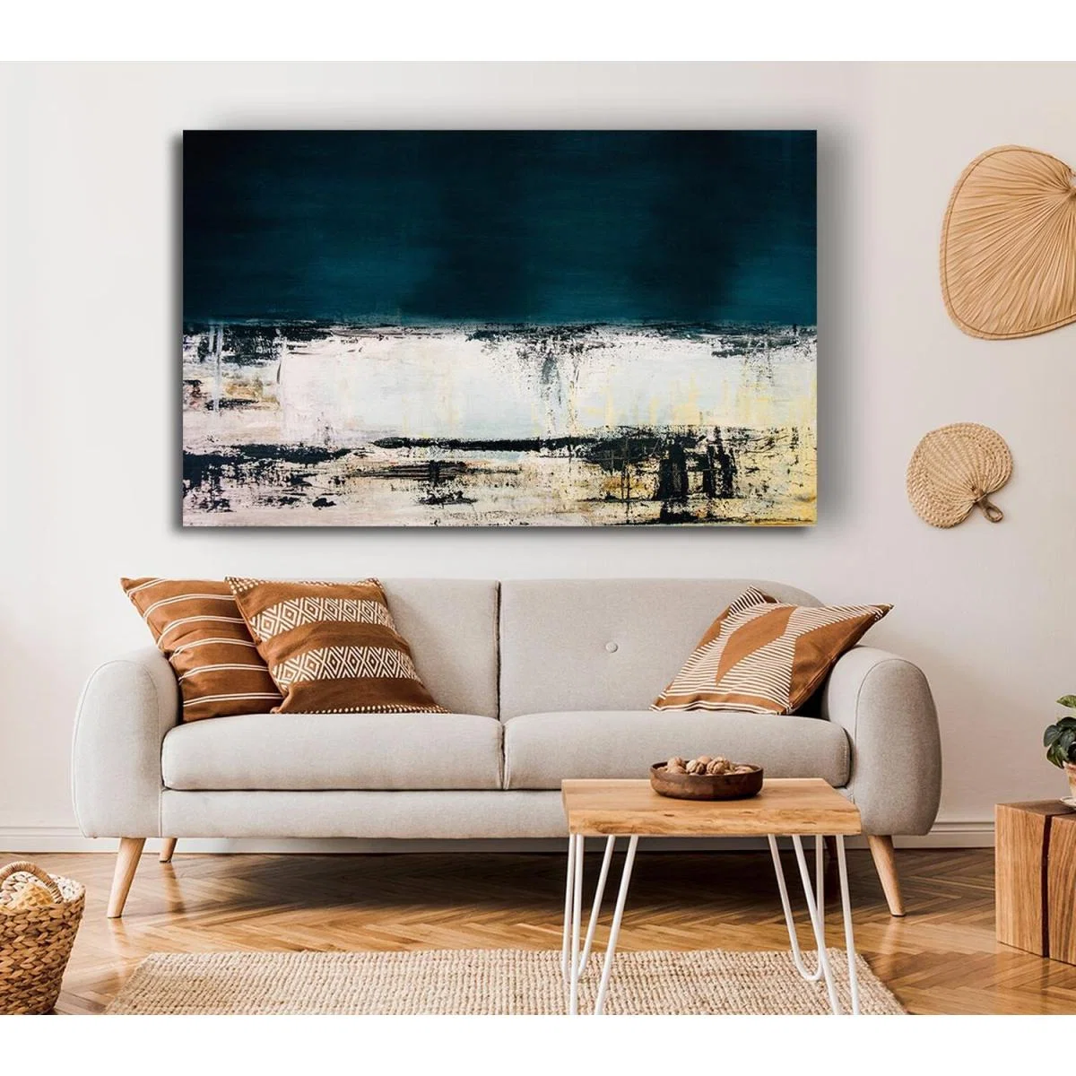 Two Town Distressed - Yellow / Extra Large 32 x 48 – image 3