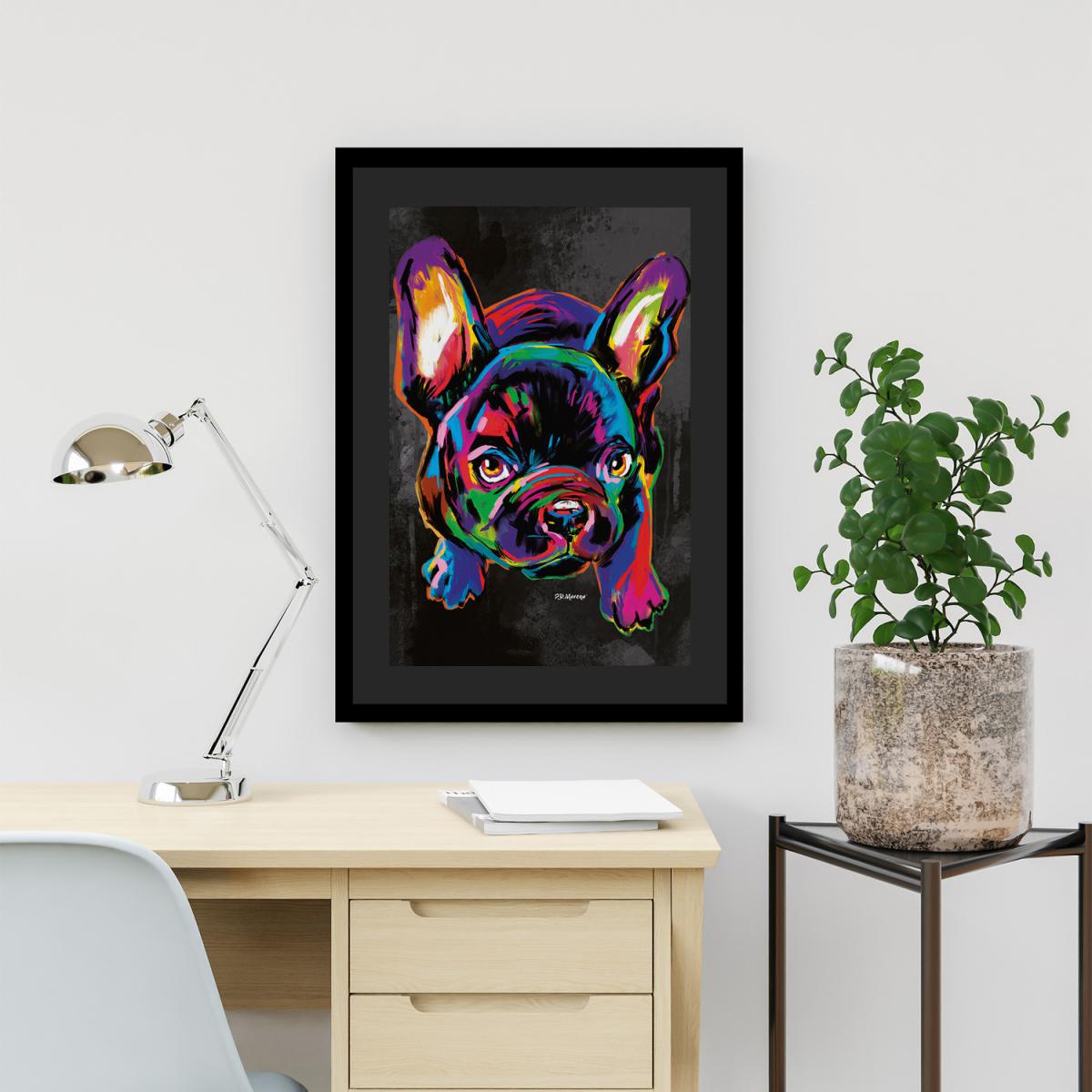 Deidra the Dog Framed Wall Art - Black / 43.5cm – image 3