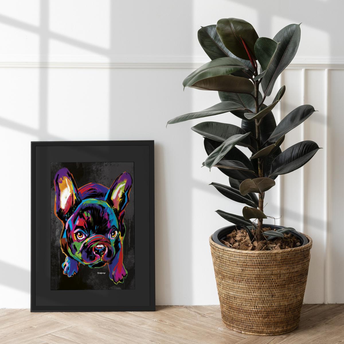 Deidra the Dog Framed Wall Art - Black / 43.5cm – image 4