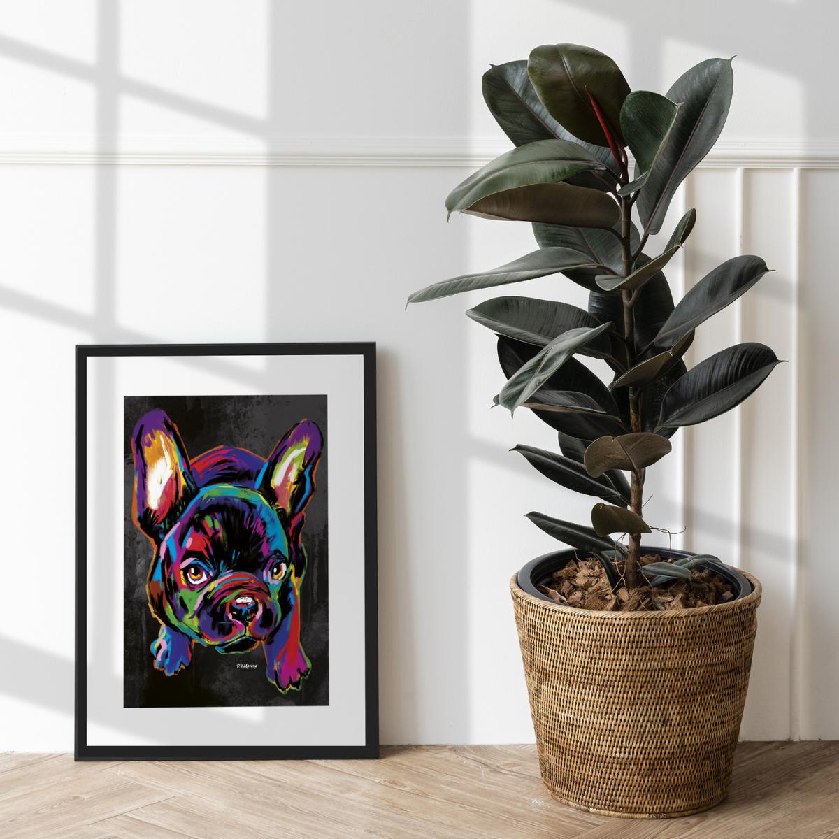Deidra the Dog Framed Wall Art - Black / 43.5cm – image 8