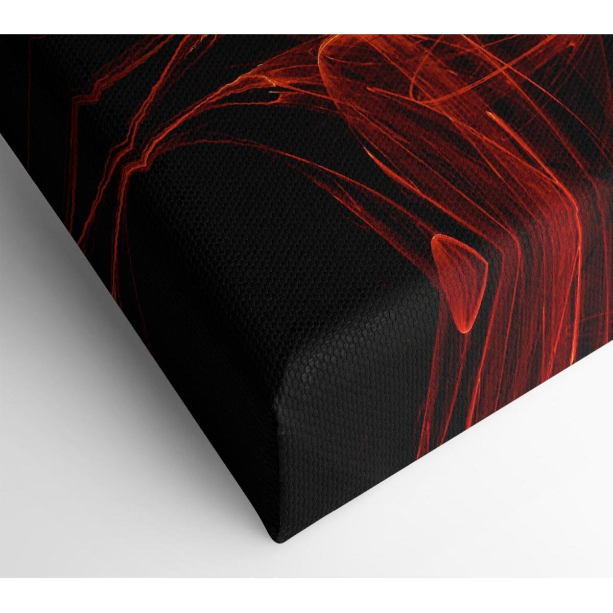Red Emergance Canvas Print Wall Art - Yellow / 35.56cm – image 2