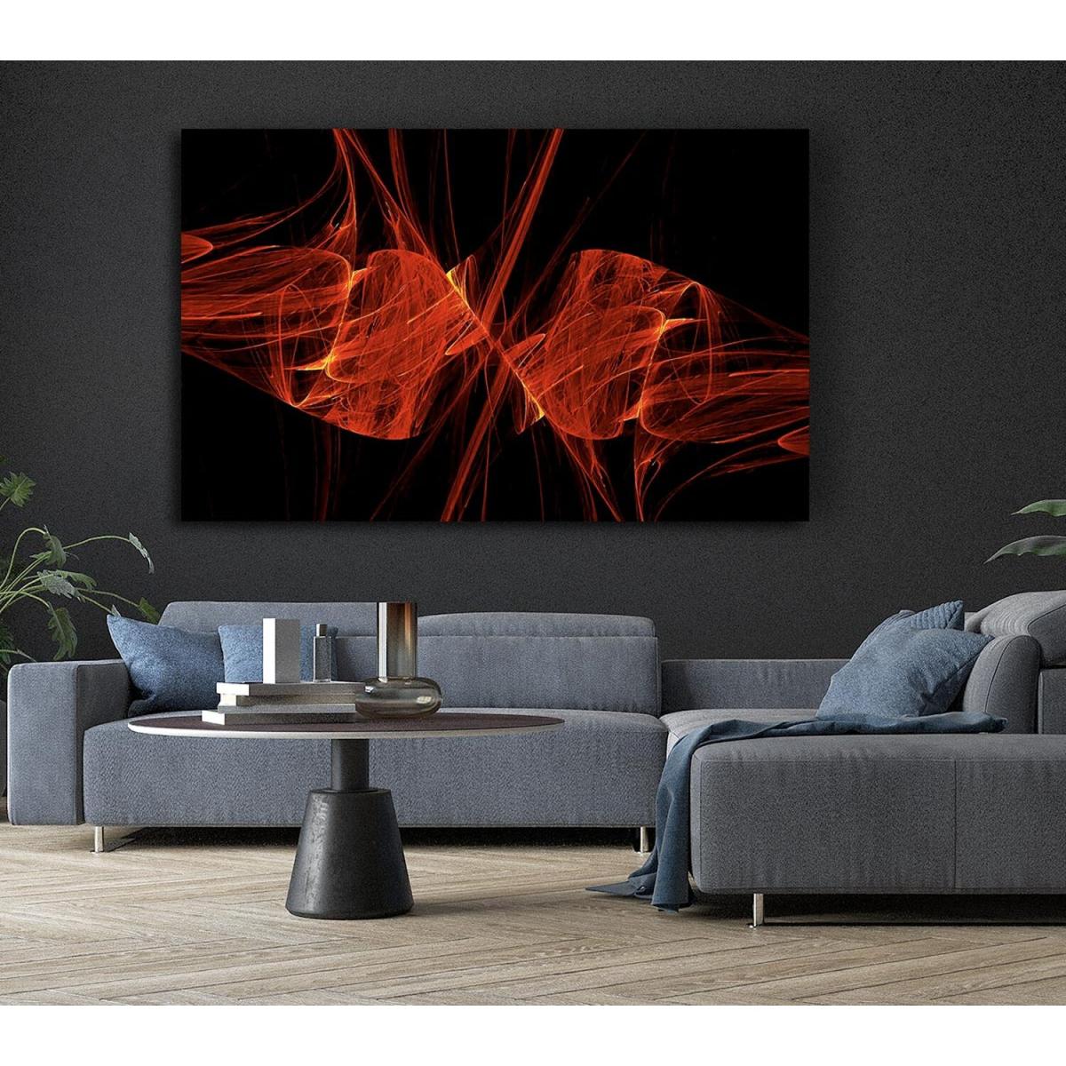 Red Emergance Canvas Print Wall Art - Yellow / 35.56cm – image 6