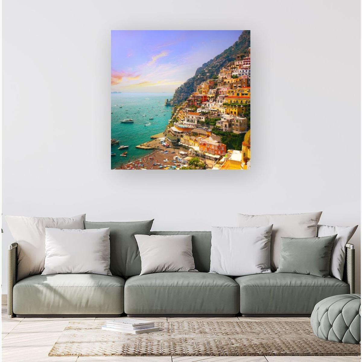 Positano, Amalfi Canvas Print - Green / Small – image 1