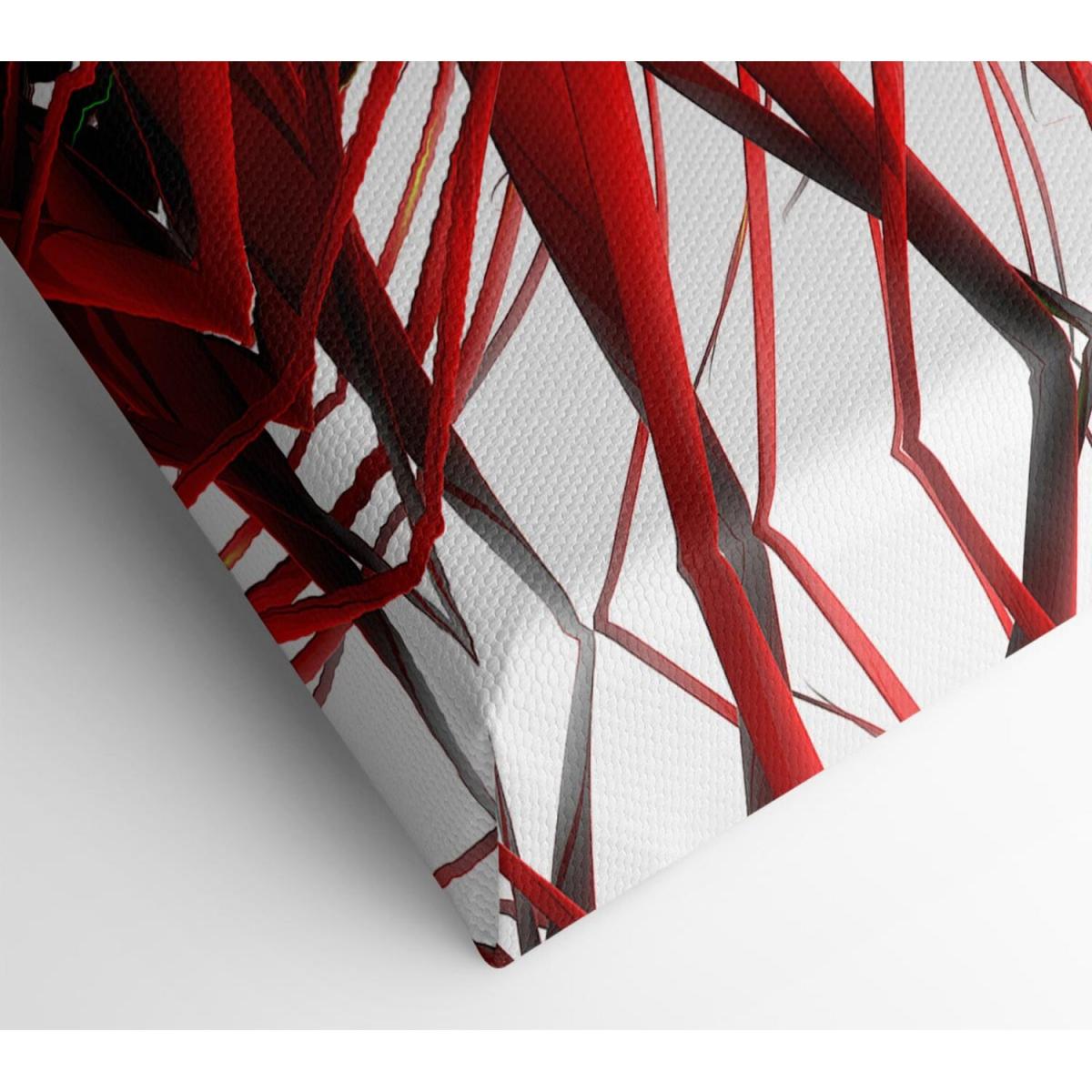Red Maze Canvas Print Wall Art - Yellow / 35.56cm – image 2