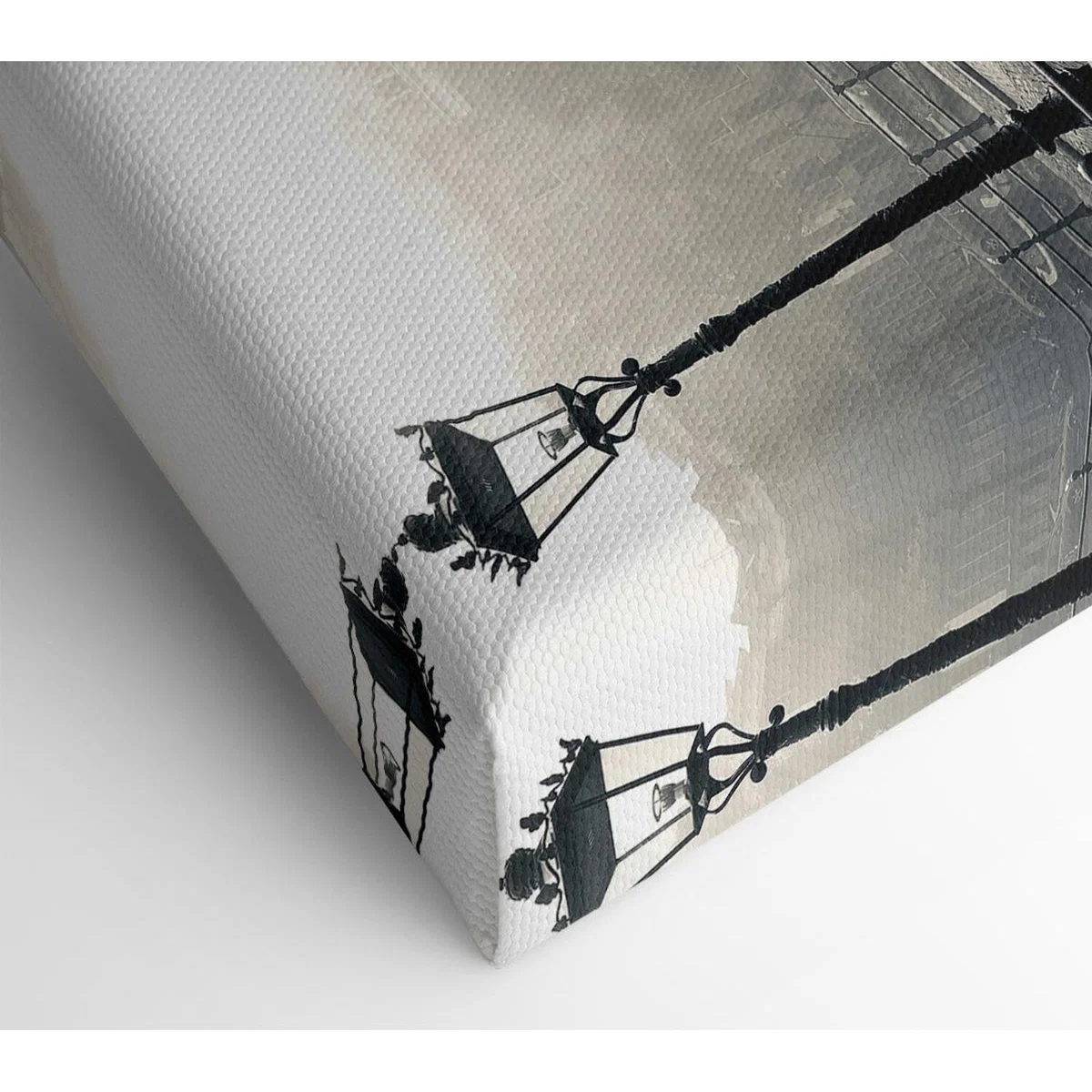 Misty Amsterdam Canvas Print Wall Art - Yellow / 35.56cm – image 2