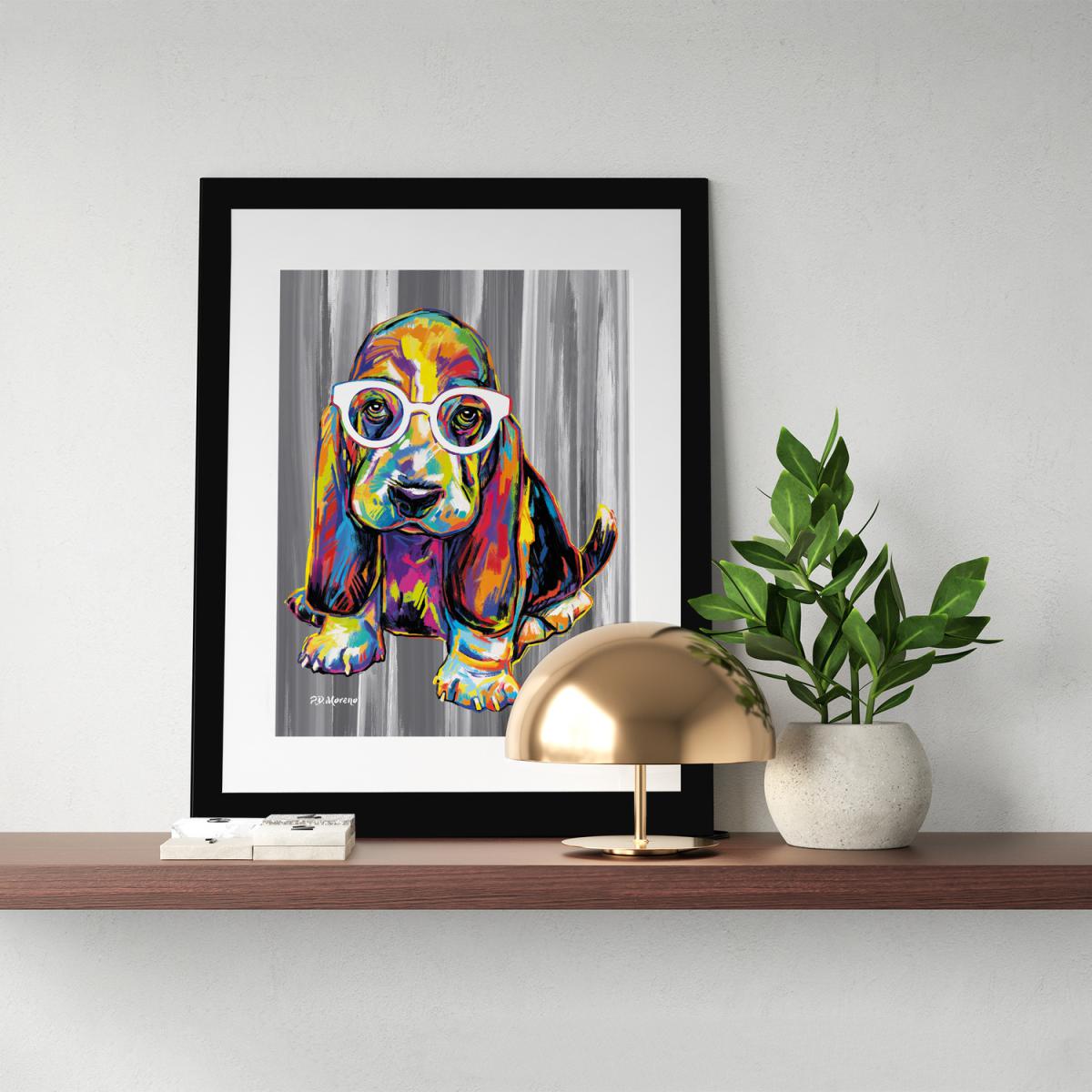 Joshua the Dog Framed Wall Art - Black / 53.5cm – image 5