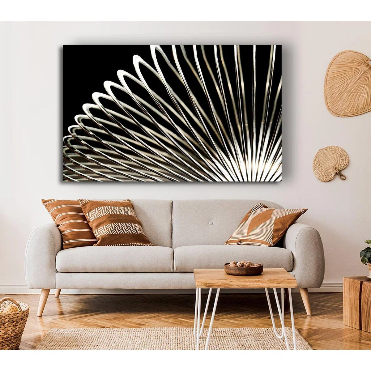 Coils Canvas Print Wall Art - Yellow / 50.8cm – image 3