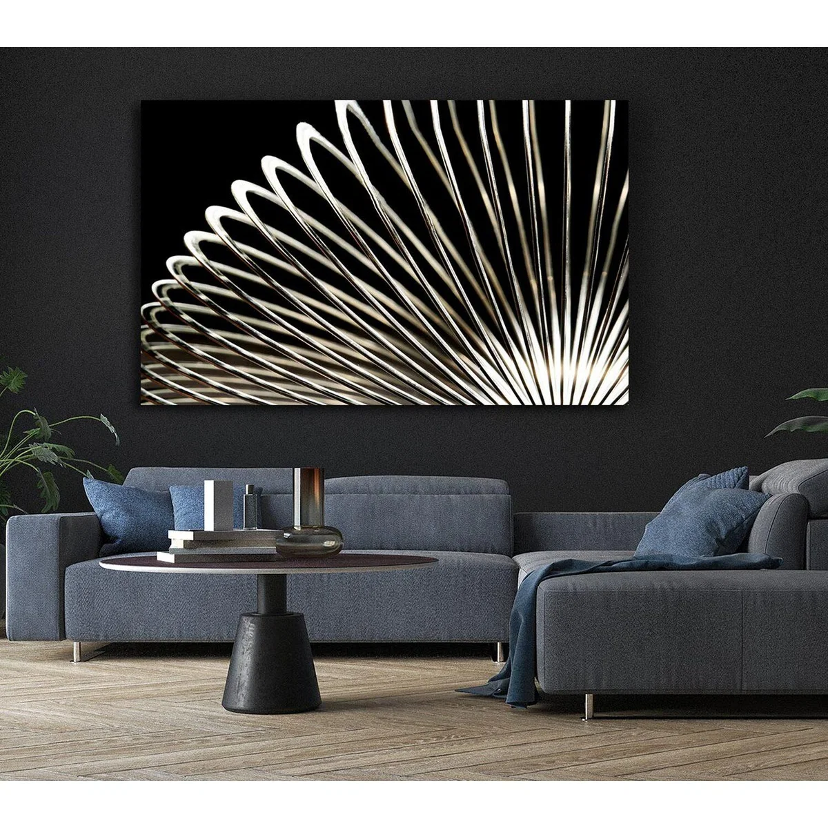 Coils Canvas Print Wall Art - Yellow / 50.8cm – image 5