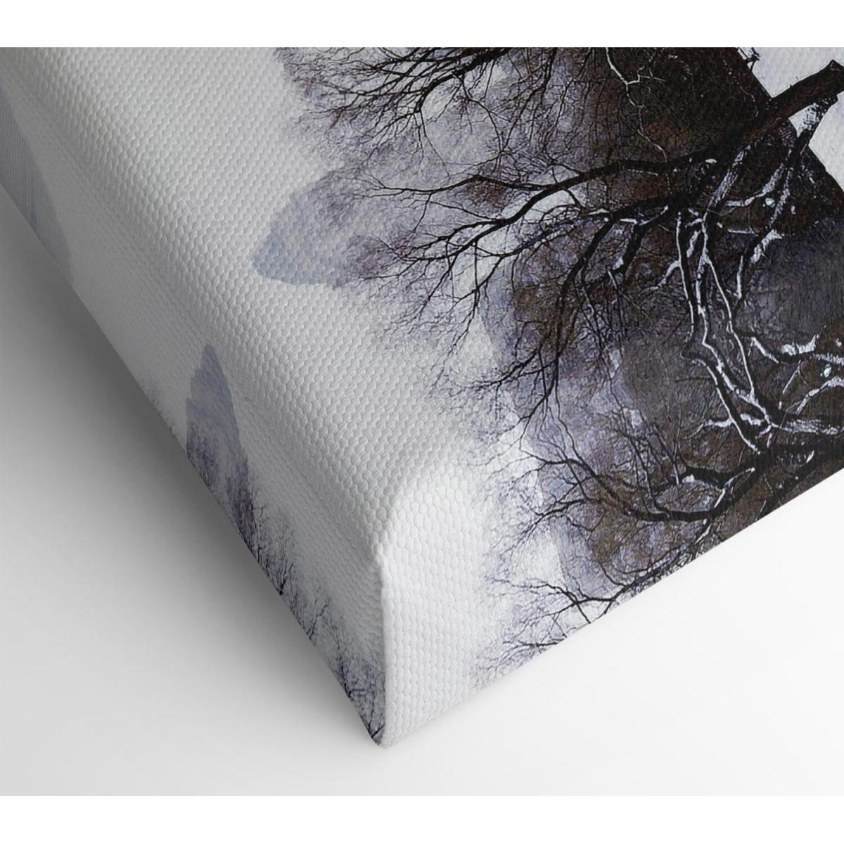 Central Park In Winter Canvas Print Wall Art - Yellow / 50.8cm – image 2