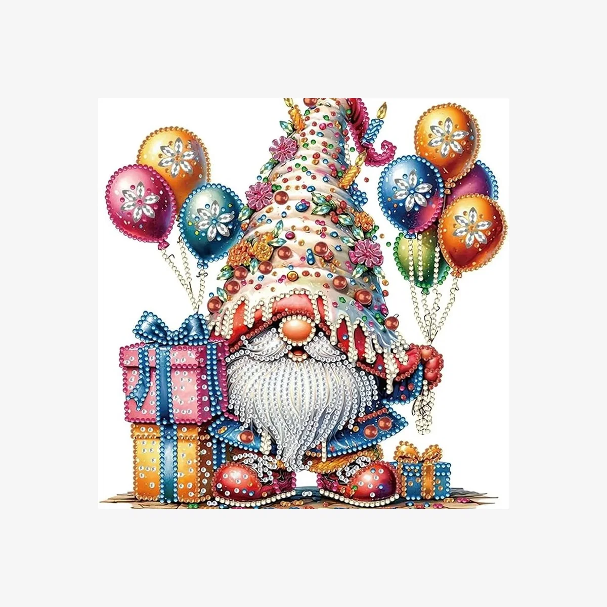 Birthday Gnome Diamond Painting Kit - multi – image 1