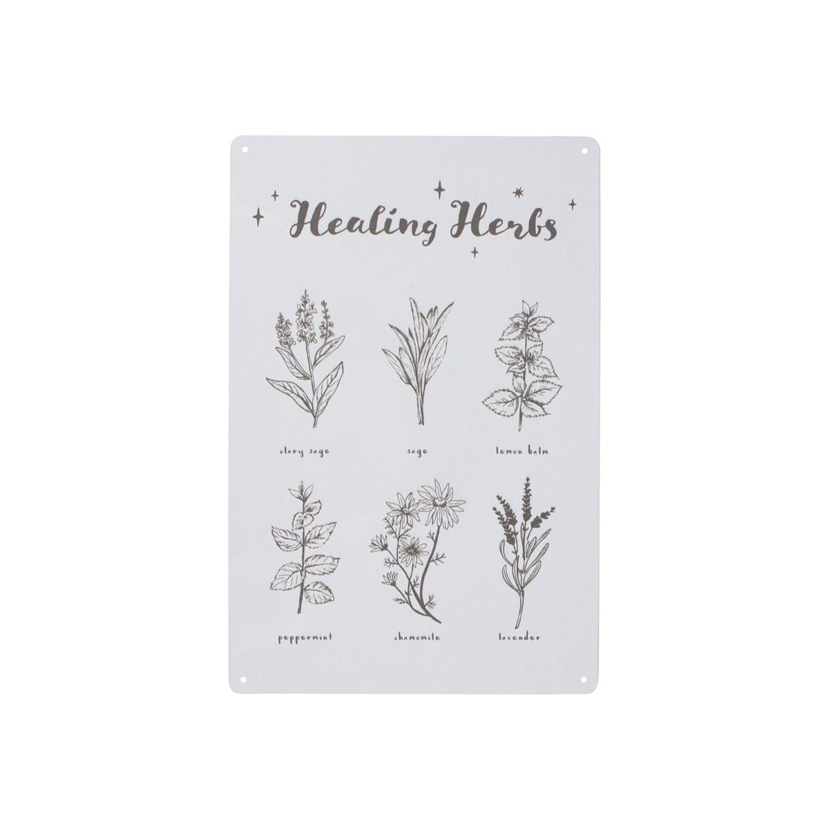 Healing Herbs Metal Sign - Neutral – image 1