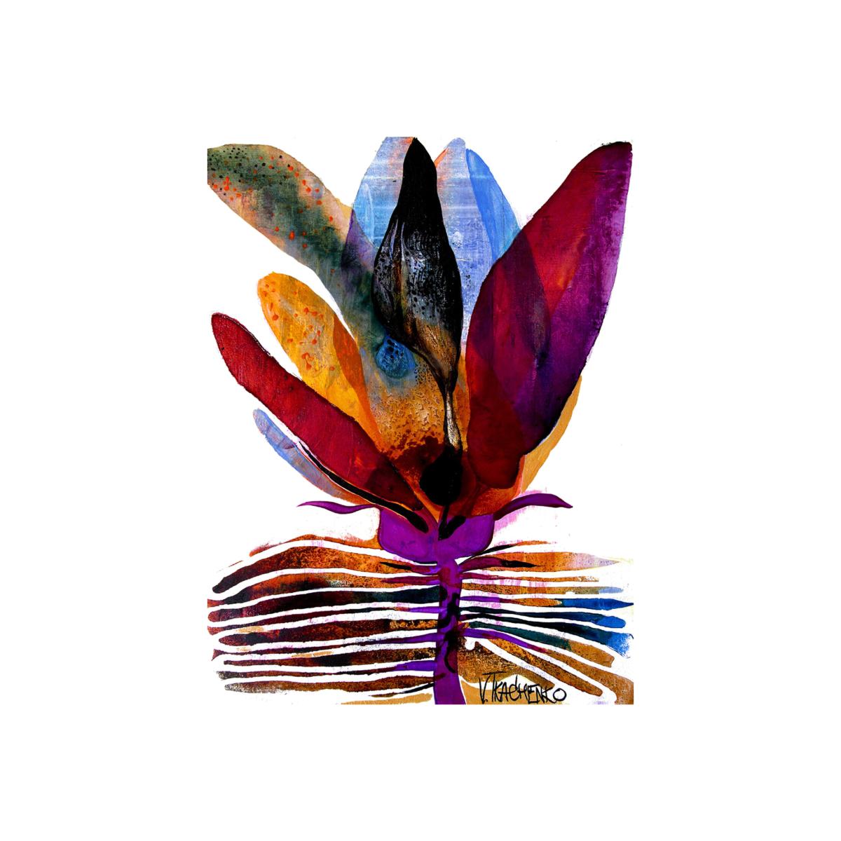 V.Tkacenko Vibrant Abstract Feather Art