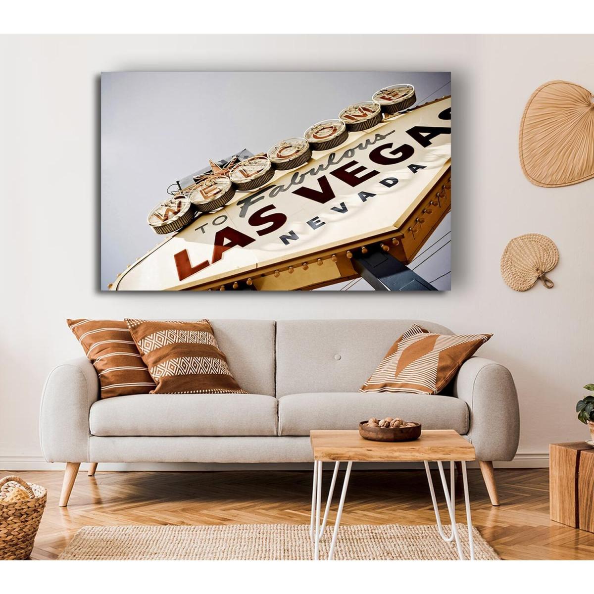 Las Vegas Sign Canvas Print Wall Art - Yellow / 50.8cm – image 4