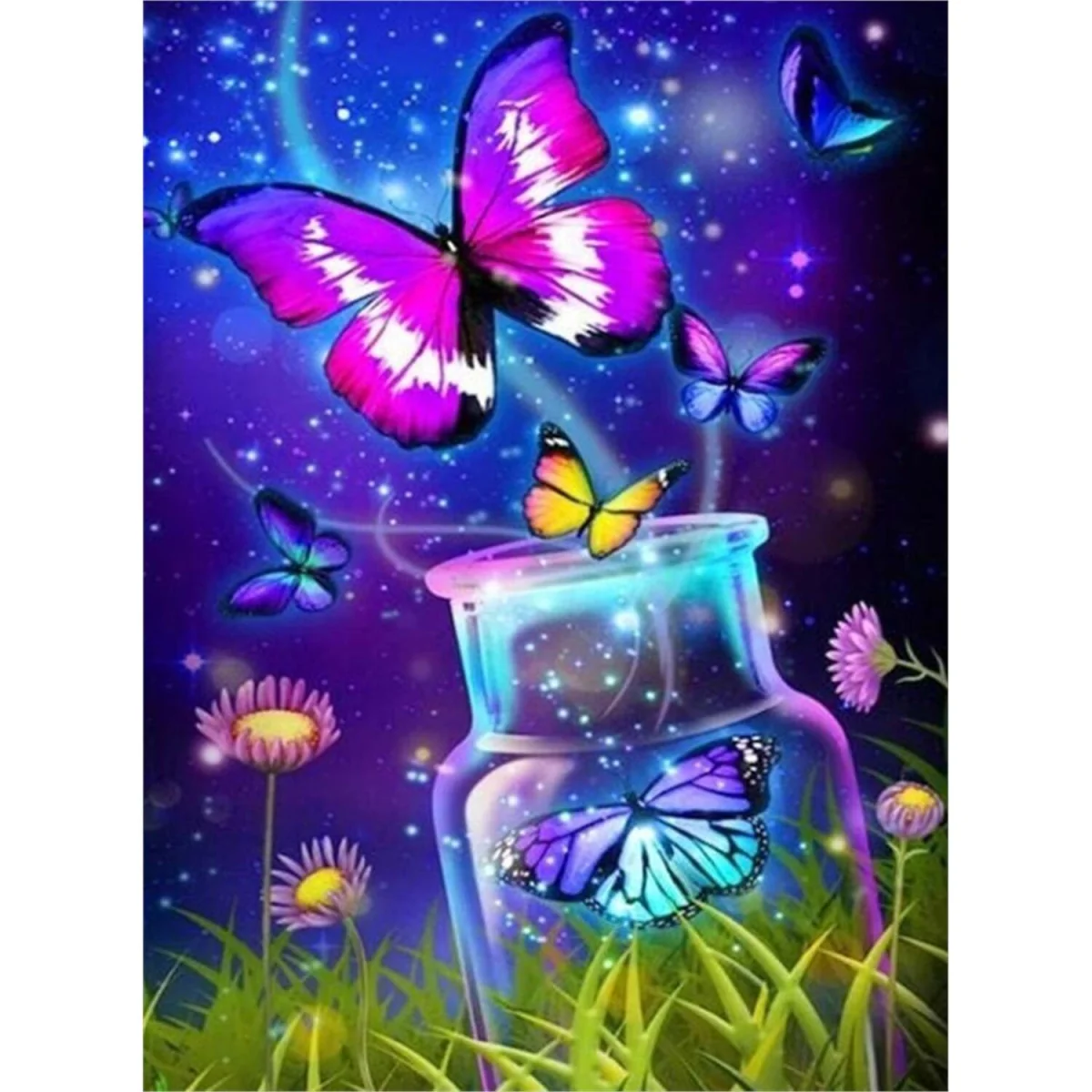 Butterfly Jar Diamond Painting Kit - multi – image 5