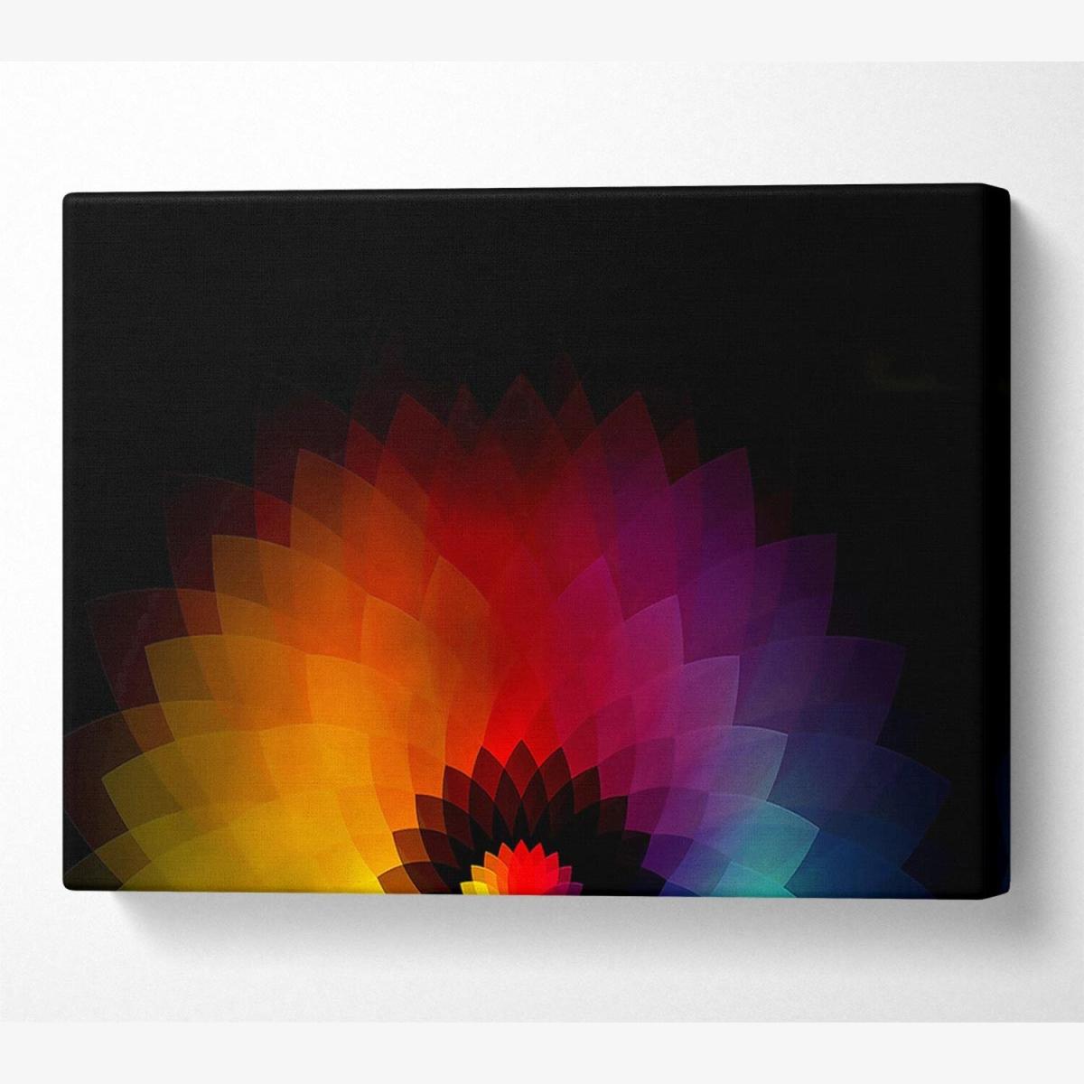 Rainbow Pyramids Canvas Print Wall Art - Yellow / 50.8cm – image 1