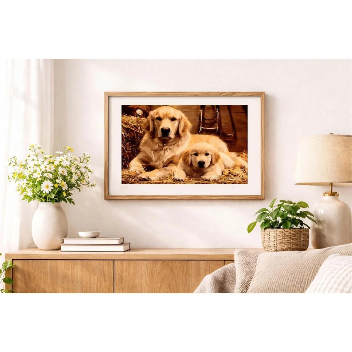 Golden Retriever and Pup Diamond Painting Kit - Multi – image 8
