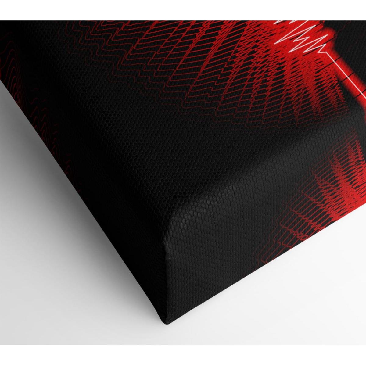 Red Frequency Canvas Print Wall Art - Yellow / 50.8cm – image 2