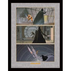 Star Wars (Luke Battles Darth Vader) Framed Print – image 2