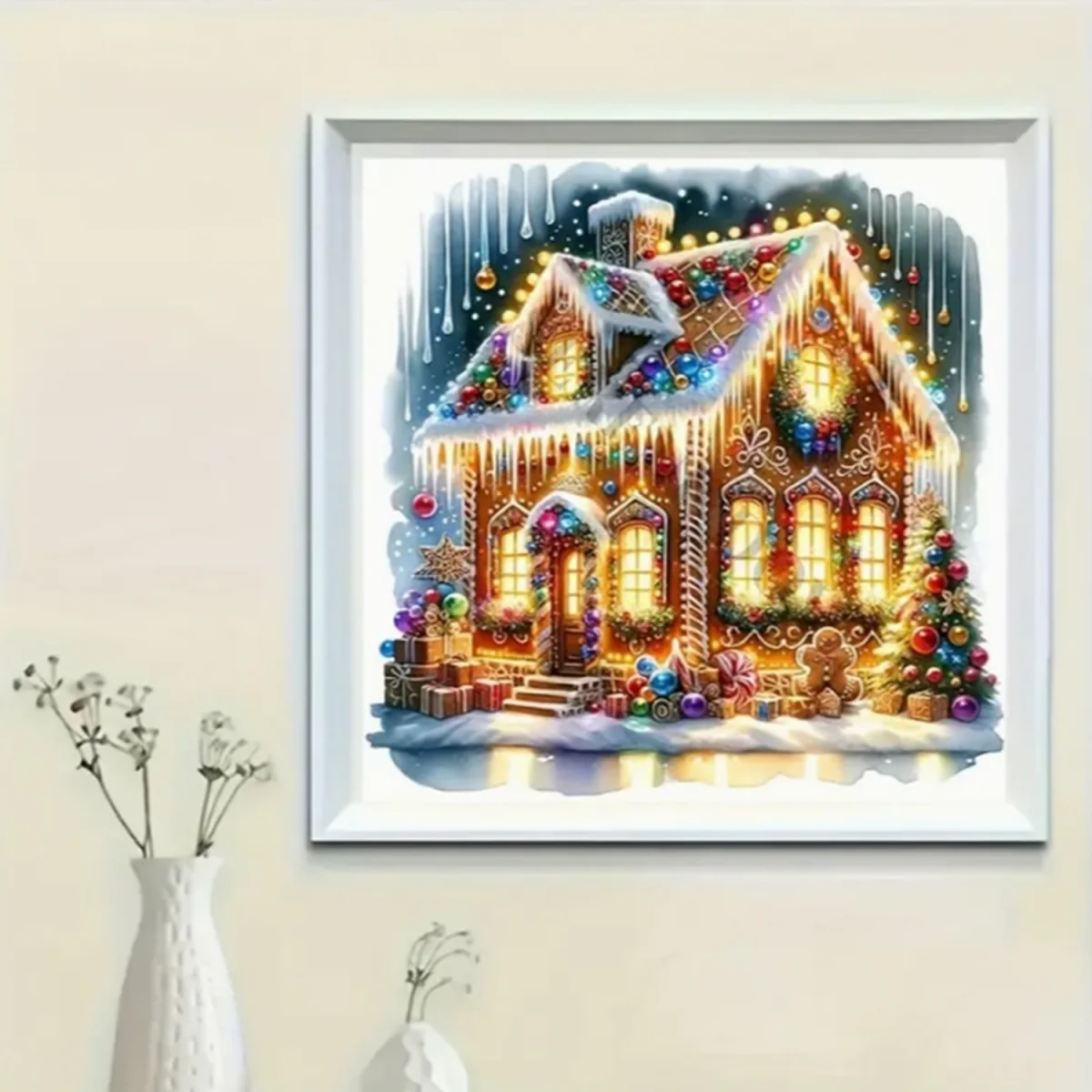 Cosy Christmas House Diamond Painting Kit - Multi – image 7
