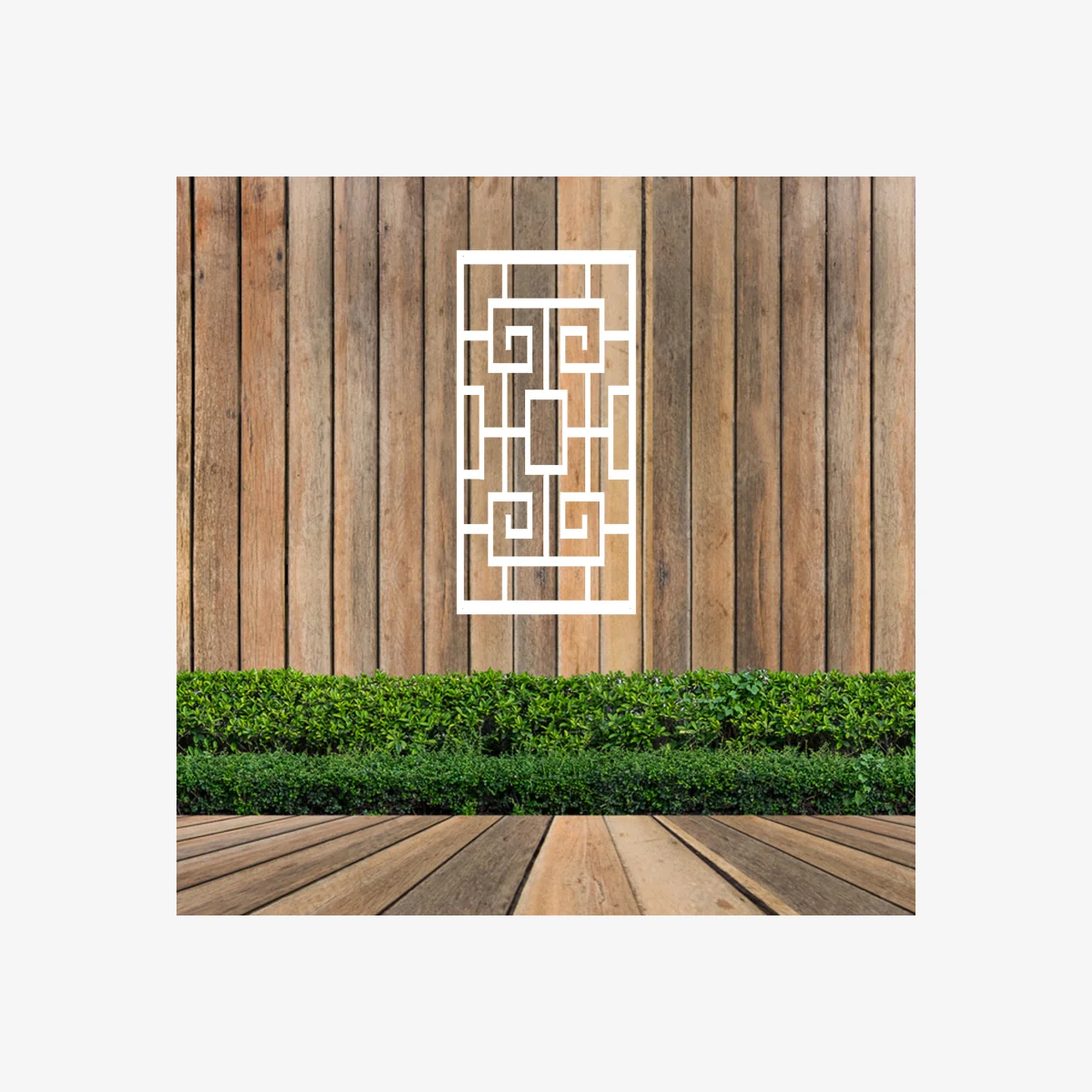 Olivaser Screen Metal Wall Art - White