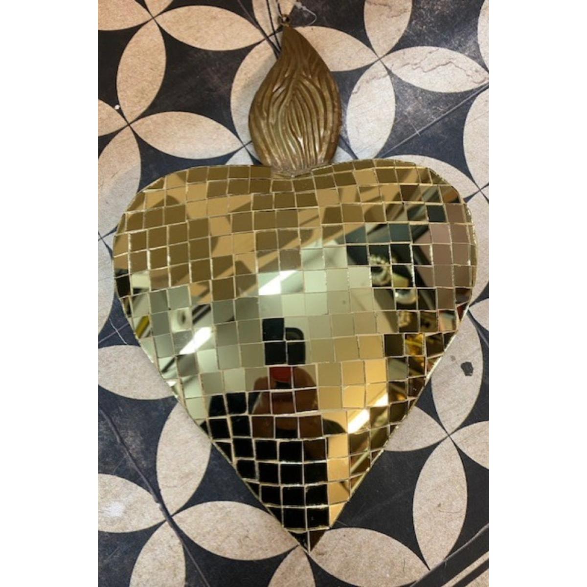 Disco Ball Flaming Heart Decoration - SECONDS – image 2