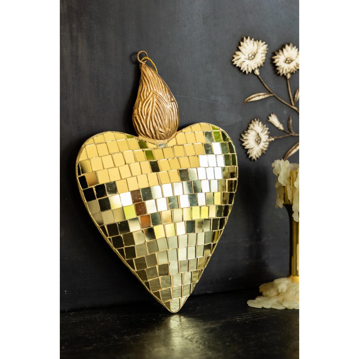 Disco Ball Flaming Heart Decoration - SECONDS – image 7