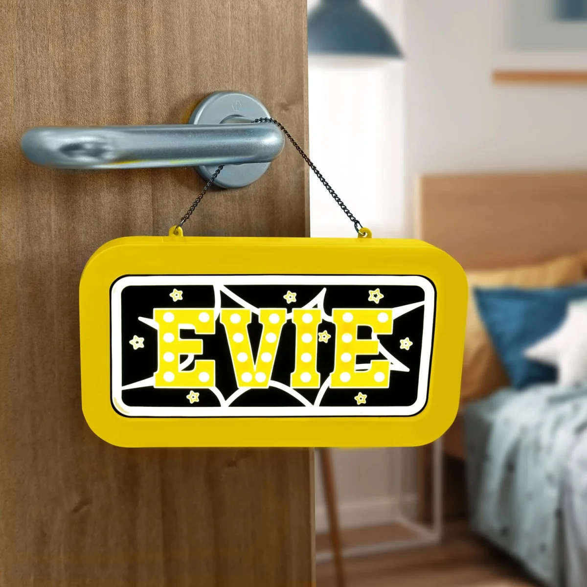 Evie Pre-personalised Light-Up Neon Bedroom Sign - Yellow – image 8