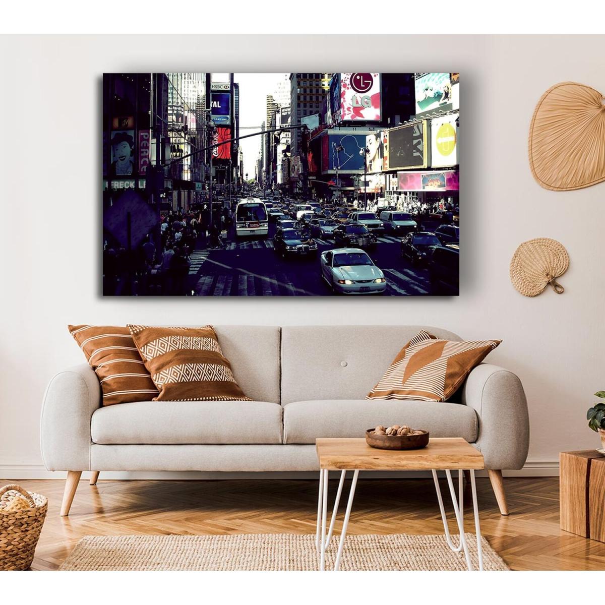 New York Roads Canvas Print Wall Art - Yellow / 66.04cm – image 4