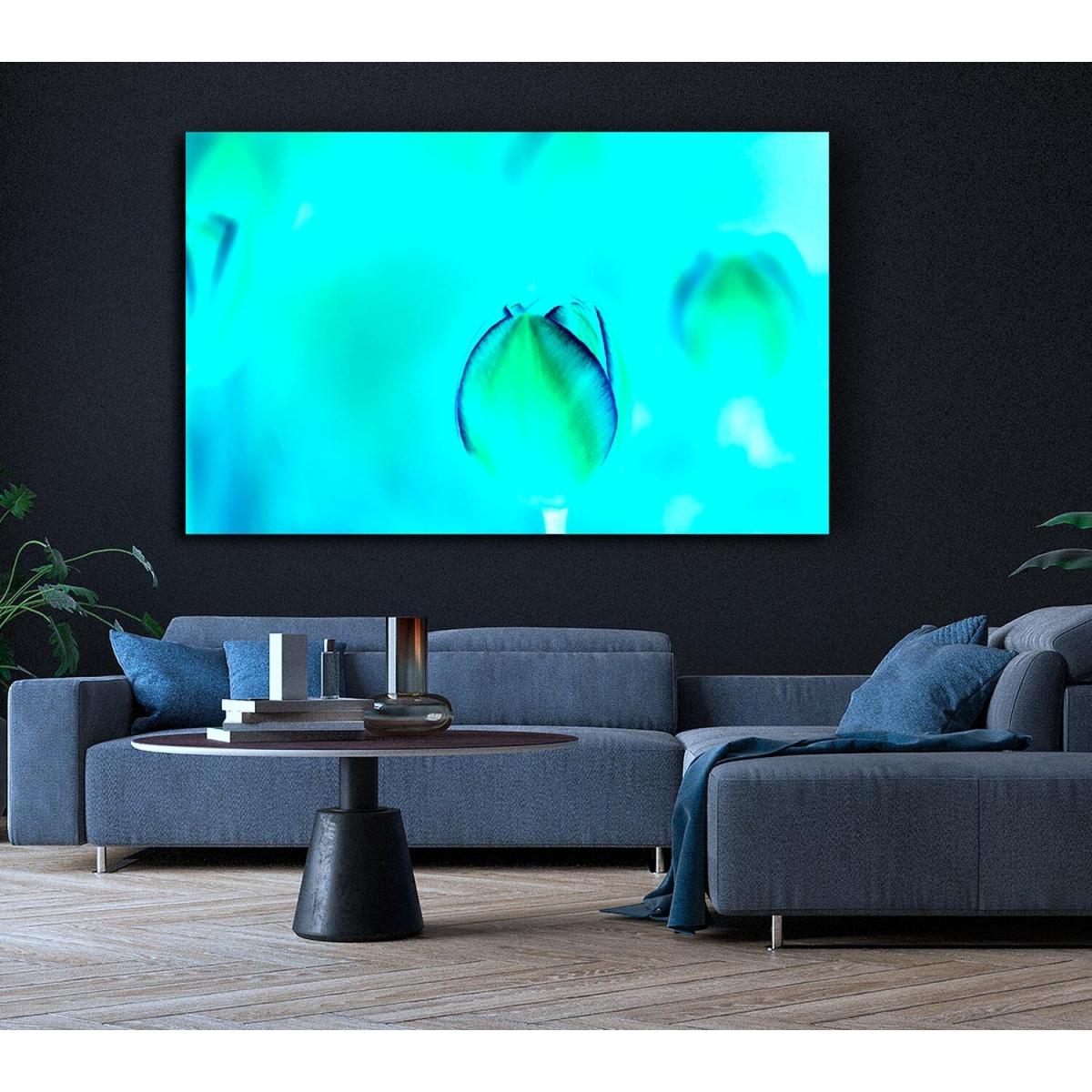 Turquoise Tulip Canvas Print Wall Art - Yellow / 35.56cm – image 6
