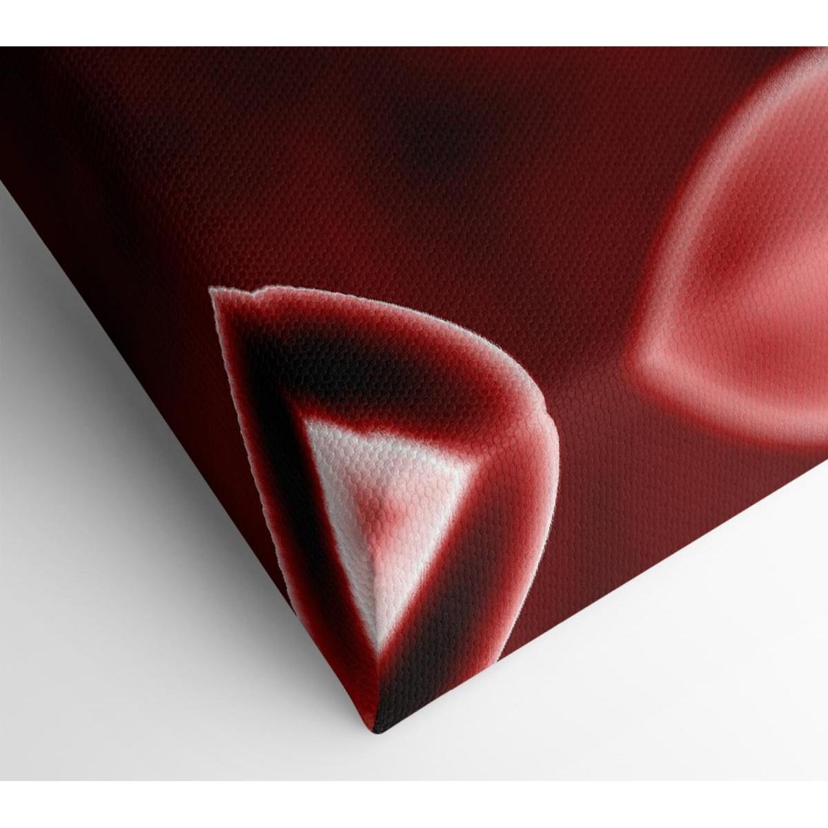 Red Spheres In Motion Canvas Print Wall Art - Yellow / 81.28cm – image 2