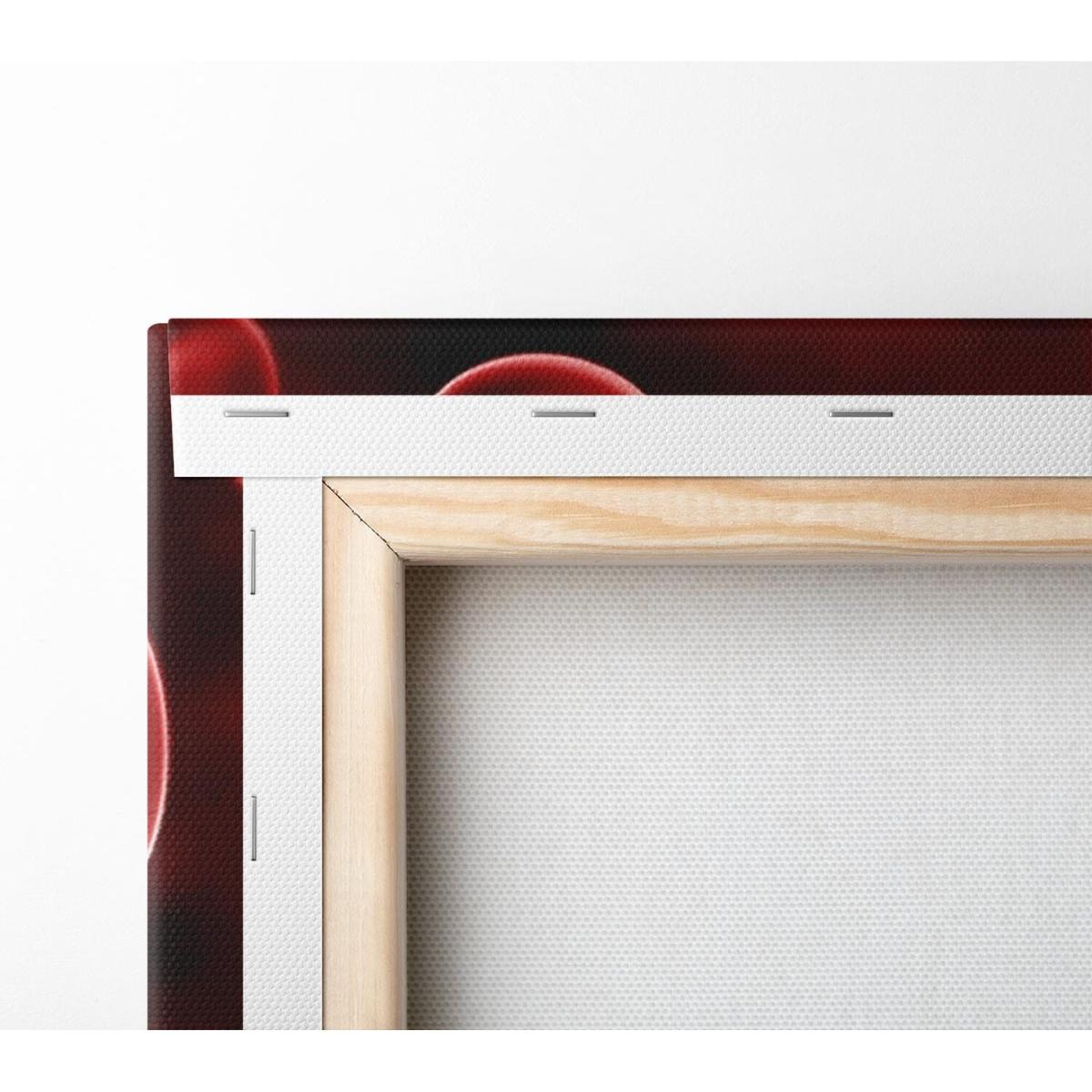 Red Spheres In Motion Canvas Print Wall Art - Yellow / 81.28cm – image 3