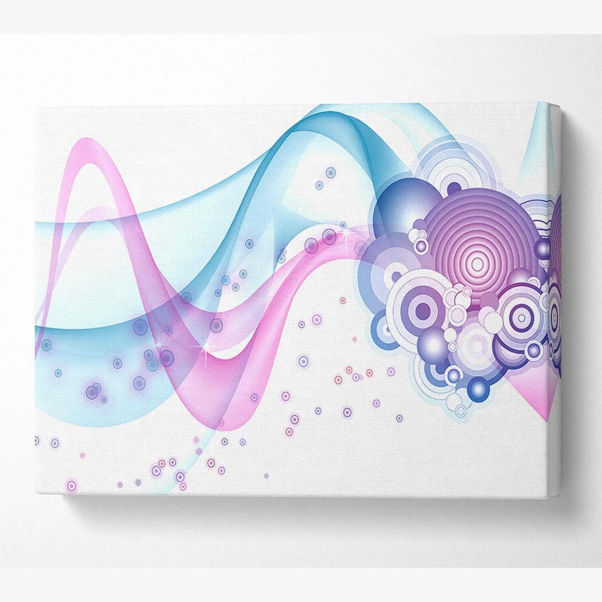 Baby Pink Blues Canvas Print Wall Art - Yellow / 81.28cm – image 1