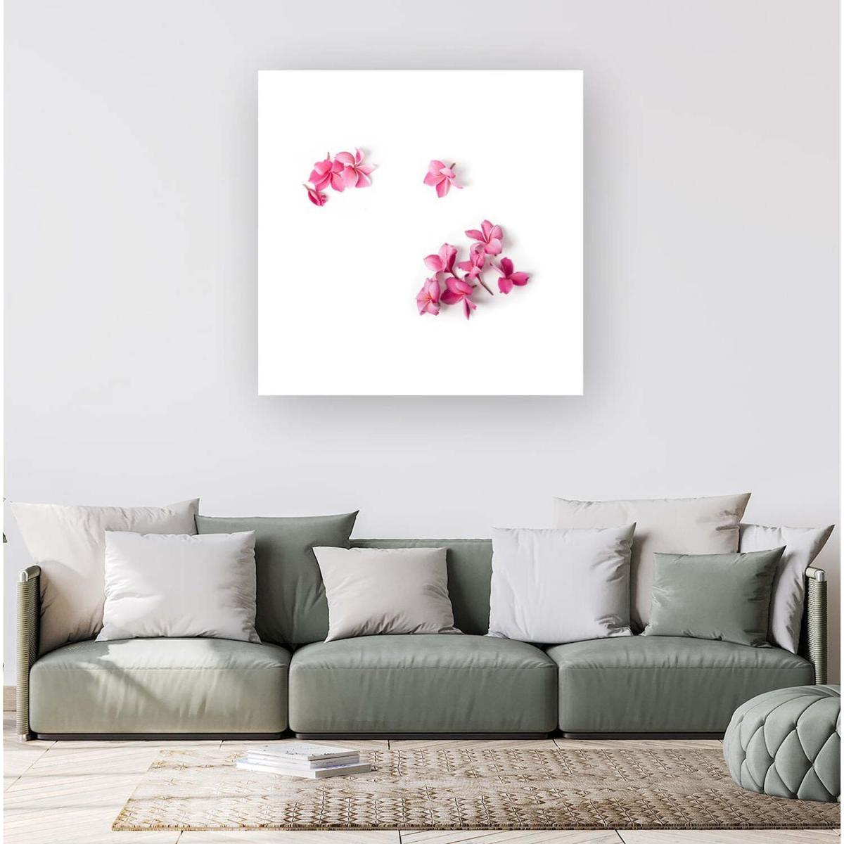 Pink Frangipani Flowers Canvas Print - Pink / Medium – image 2
