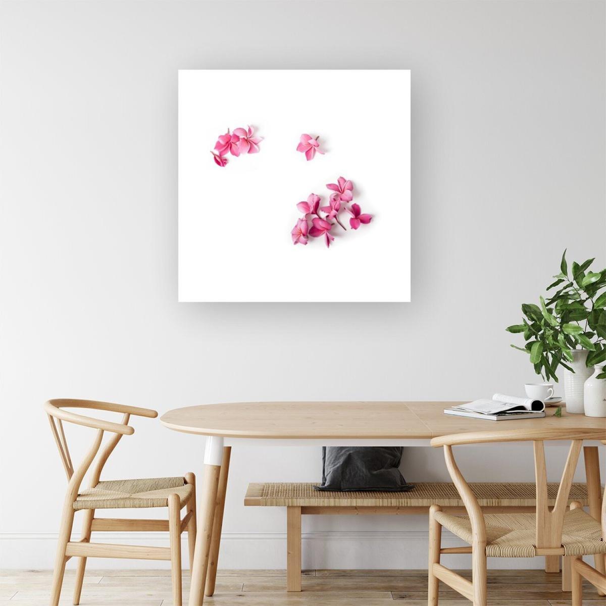 Pink Frangipani Flowers Canvas Print - Pink / Medium – image 3