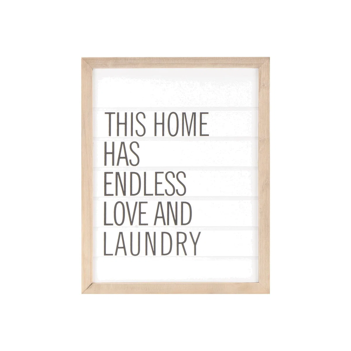 Love + Laundry Rustic Effect Sign – image 1