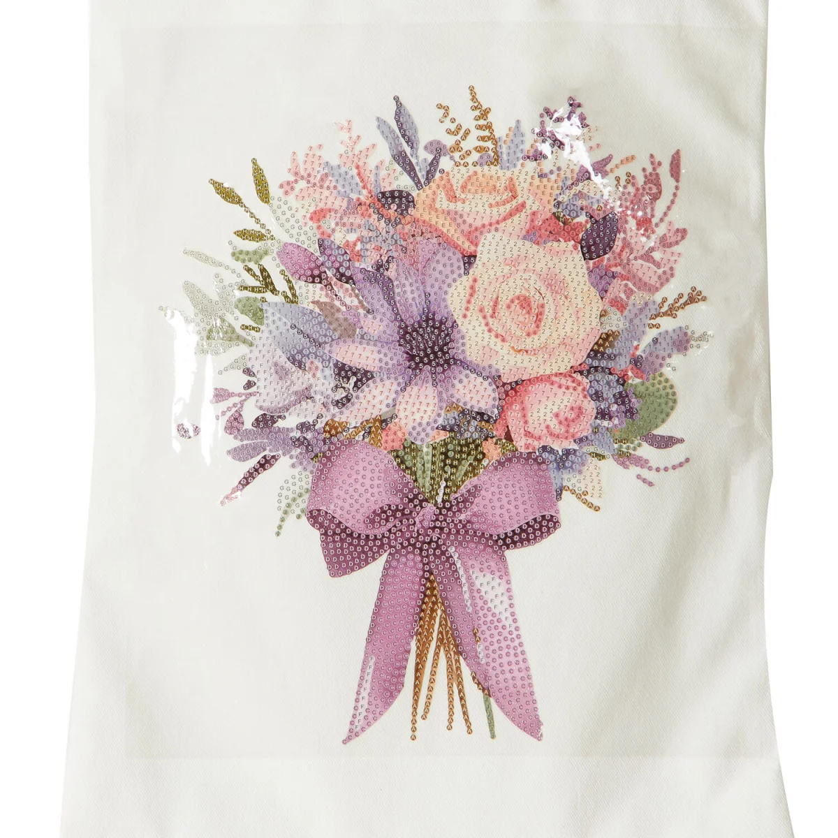 Heart or Flowers Diamond Painting Bag - White – image 6