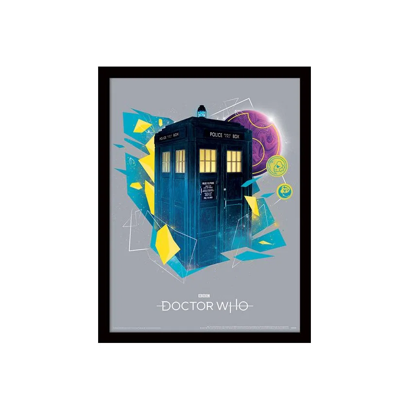 Doctor Who (Geometric Tardis) Framed Print