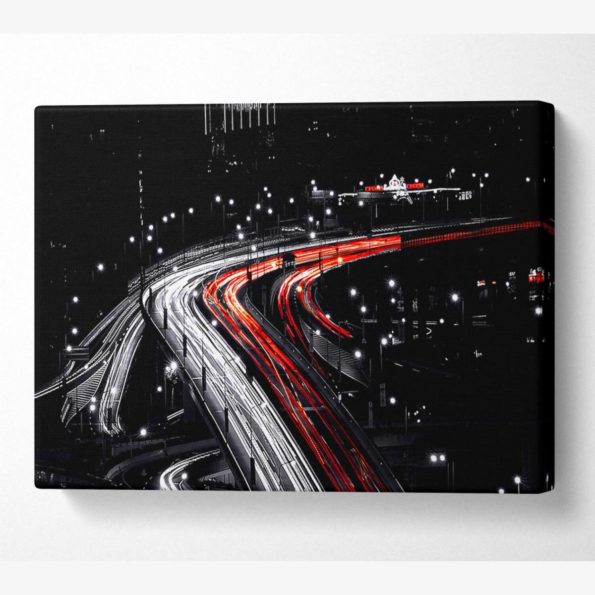 Bridges Of Shanghai Canvas Print Wall Art - Yellow / 81.28cm – image 1