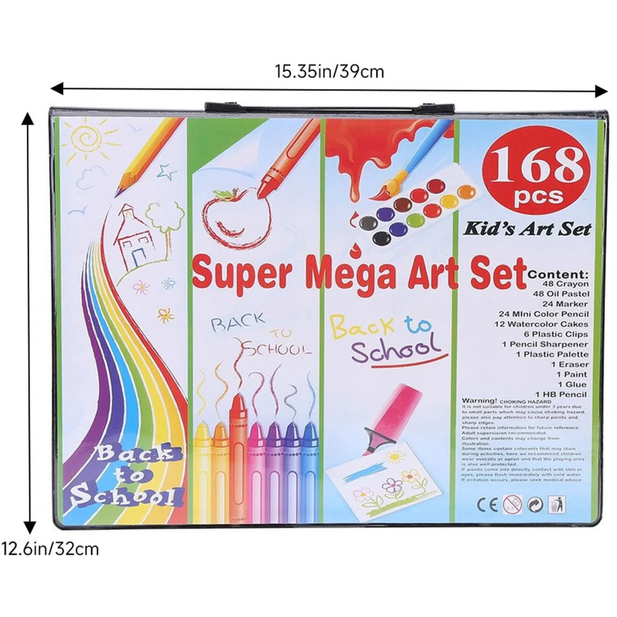 Portable Art Set Drawing Painting Art Supplies for Kids - Pink – image 2