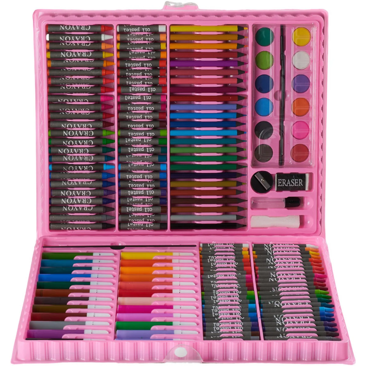 Portable Art Set Drawing Painting Art Supplies for Kids - Pink – image 5