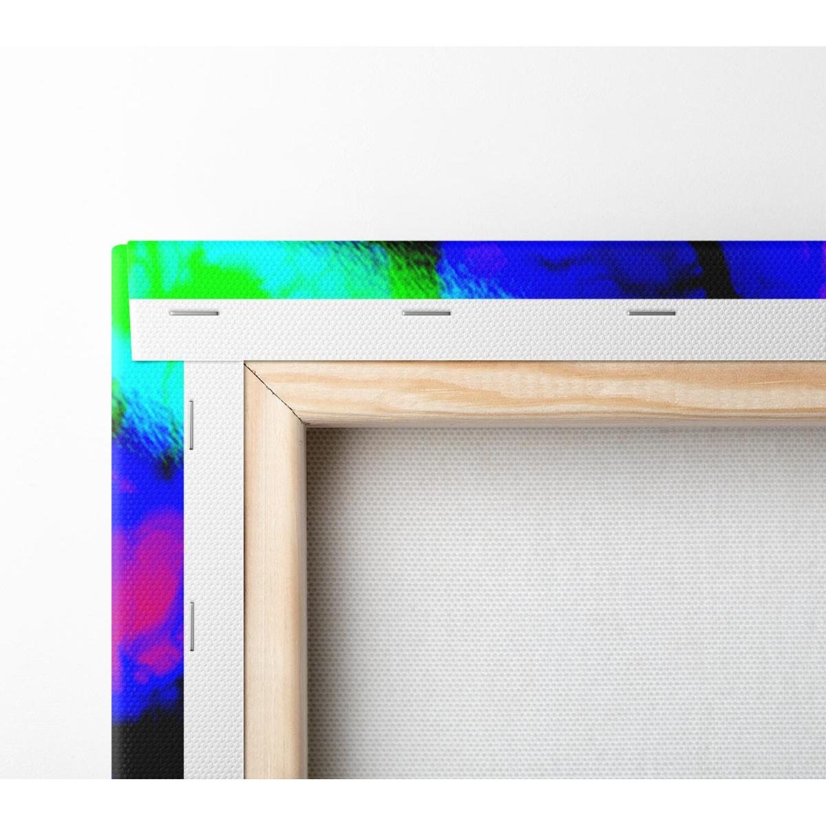 Fluorescent Glow Canvas Print Wall Art - Yellow / 35.56cm – image 3