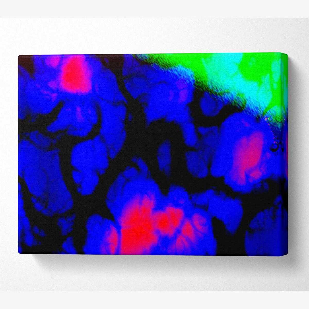 Fluorescent Glow Canvas Print Wall Art - Yellow / 35.56cm – image 1